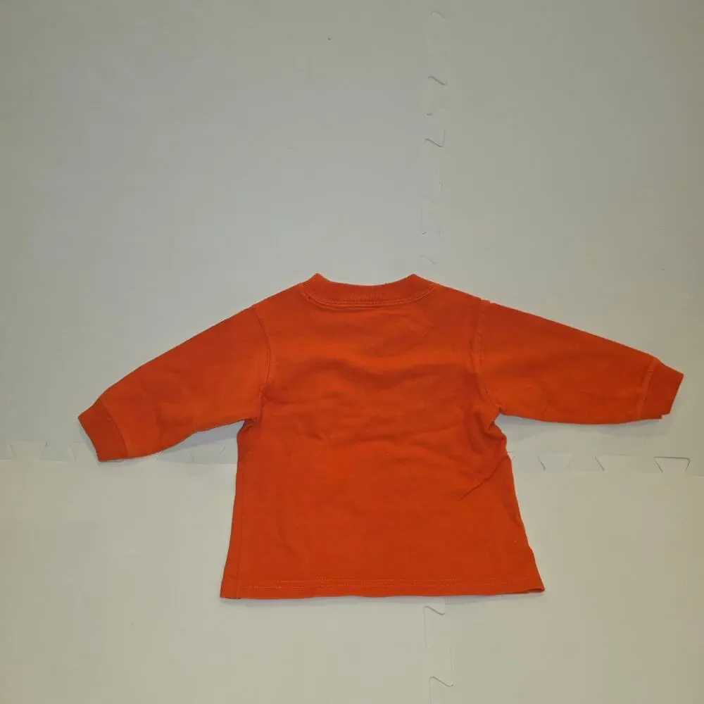 Vintage OshKosh b'gosh its bitsy spider,‎ Halloween orange shirt sz 6-9 mo